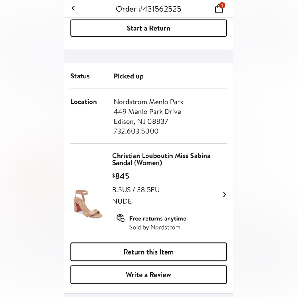 Christian Louboutin Nude Patent Leather Sandals - Picture 11 of 11